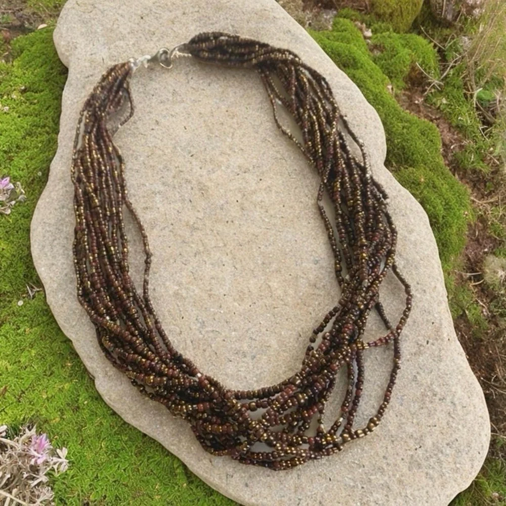 Silpada Multistrand Beaded Necklace 18” inches - Picture 1 of 9